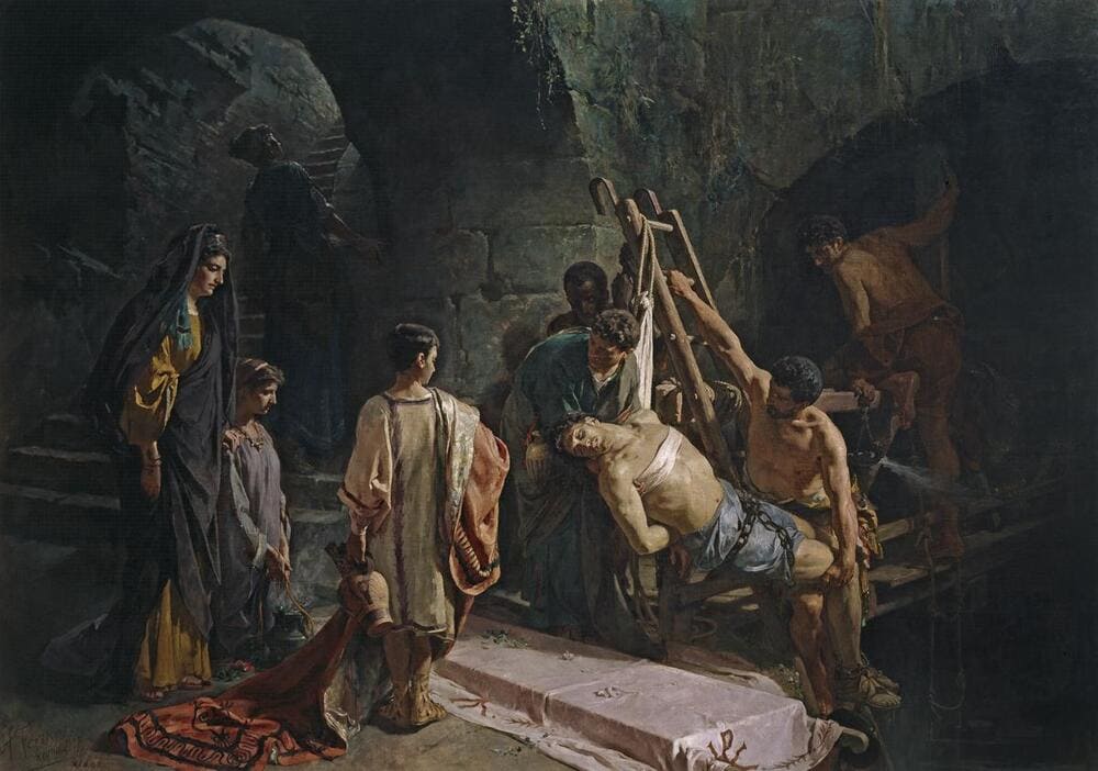 IGREJA-PERSEGUIDA-O-Enterro-de-São-Sebastião-de-Alejandro-Ferrant-y-Fischermans
