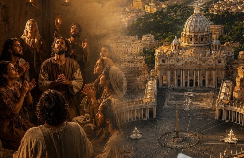 Analise a transformação histórica da Igreja: da simplicidade de Atos 2 à estrutura romana, e o impacto das tradições sobre a fé cristã.
