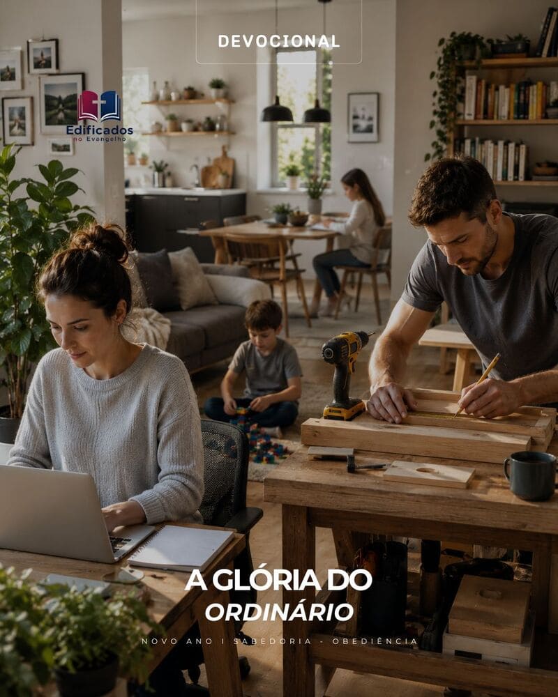 Viver sossegado é honra. Devocional reformado sobre o ordinário, a providência de Deus nos meios comuns de graça e o discipulado fiel.